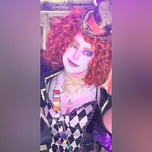 9 ITEM LOT Alice in Wonderland and Mad Hatter various Costume Items Halloween